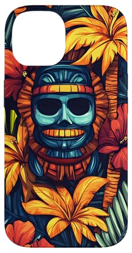 Tropische Maske Hibiskus Palmen Sommer Natur Hülle für iPhone 14 Tropische Maske Hibiskus Palmen Sommer Natur Hülle für iPhone 14 von Tropical Designs by Dennex