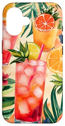 Tropisches Fruchtgetränk Floral Natur Sommerurlaub Hülle für iPhone 16 Tropisches Fruchtgetränk Floral Natur Sommerurlaub Hülle für iPhone 16 von Tropical Designs by Dennex