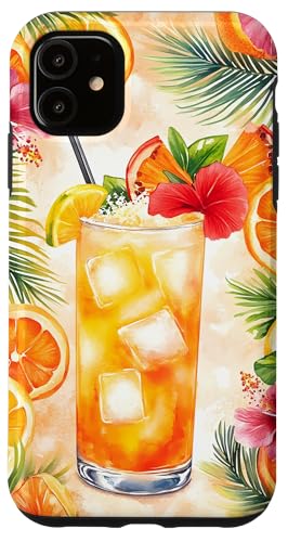 Tropisches Getränk, Blumen, Zitrusfrüchte, Sommerspaß Hülle für iPhone 11 Tropisches Getränk, Blumen, Zitrusfrüchte, Sommerspaß Hülle für iPhone 11 von Tropical Designs by Dennex