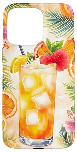 Tropisches Getränk, Blumen, Zitrusfrüchte, Sommerspaß Hülle für iPhone 15 Pro Max Tropisches Getränk, Blumen, Zitrusfrüchte, Sommerspaß Hülle für iPhone 15 Pro Max von Tropical Designs by Dennex