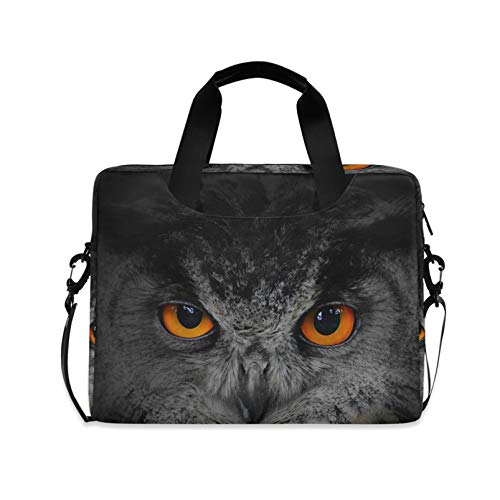 RELEESSS Laptop-Hülle, Tier-Eule, Laptop-Handtasche, Aktentasche, Messenger-Tasche, Tragetasche, Tasche, verstellbarer Schultergurt für 33-40,6 cm (13-16 Zoll) von TropicalLife