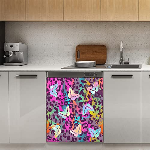 Zebra-Schmetterling, bunte Geschirrspüler-Magnetabdeckung, magnetische Dekoration, Panel-Magnet-Stiker für Kühlschrank, Küche, Dekoration, Tür, magnetischer Aufkleber, 58,4 x 66 cm von TropicalLife
