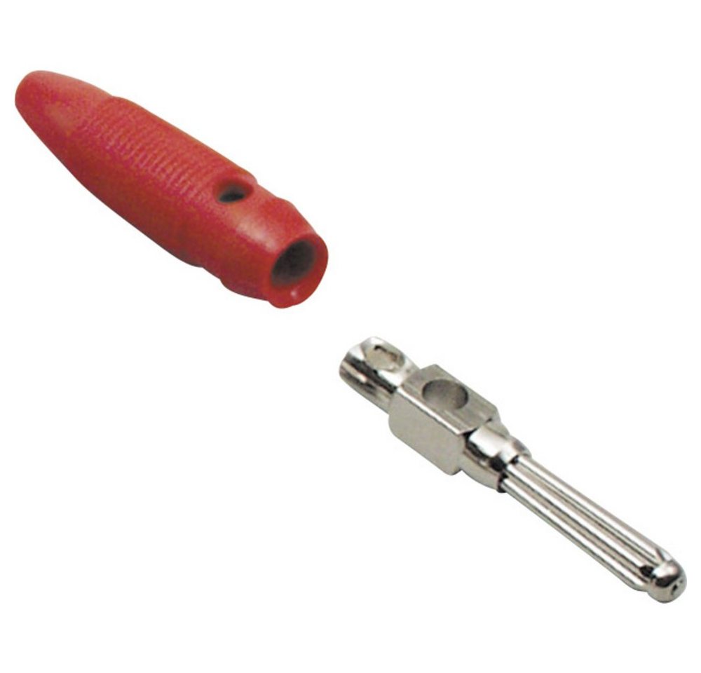 TRU COMPONENTS TRU COMPONENTS Büschelstecker Stecker, gerade Stift-Ø: 4 mm Rot 100 S Labor-Netzteil von Tru Components