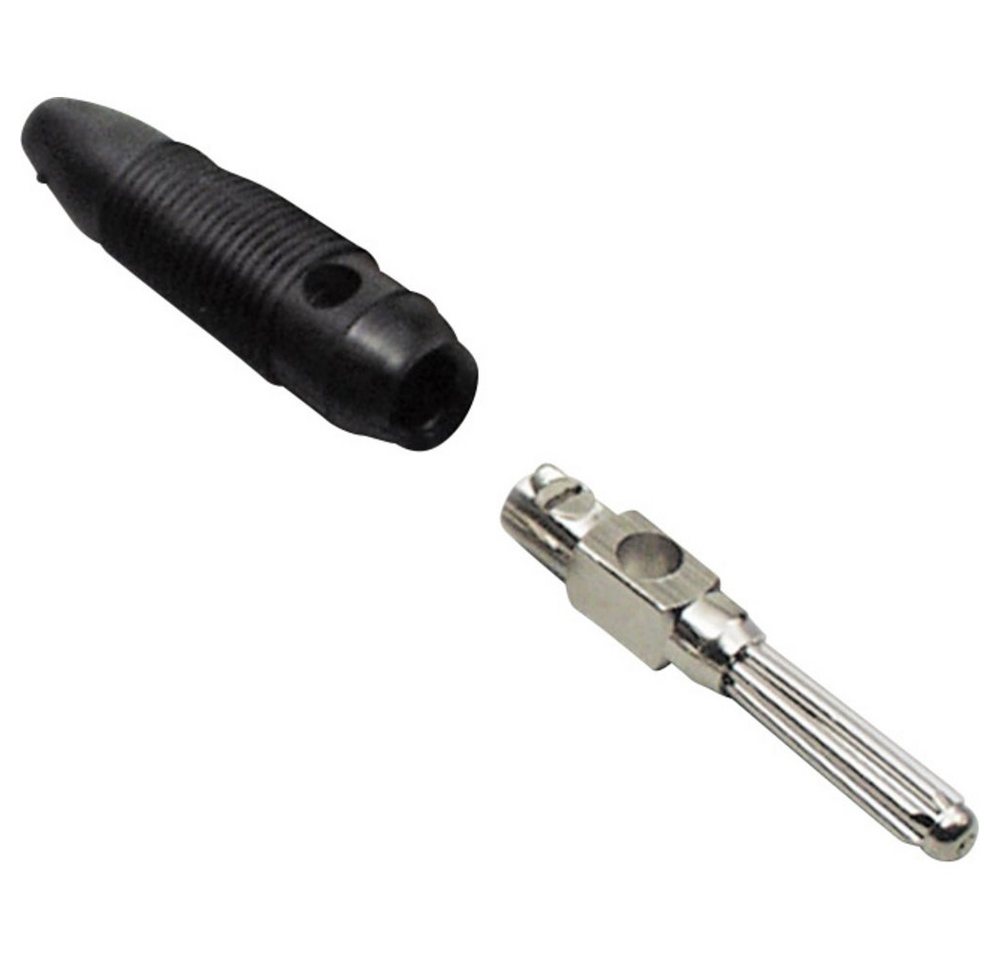 TRU COMPONENTS TRU COMPONENTS Büschelstecker Stecker, gerade Stift-Ø: 4 mm Schwarz 1 Labor-Netzteil von Tru Components