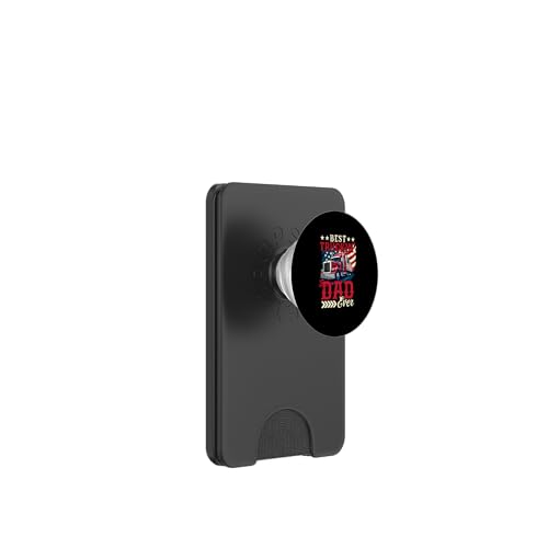 Best Truckin' Dad Ever Father's Day US Flag Trucker Driver PopSockets PopWallet für MagSafe Best Truckin' Dad Ever Father's Day US Flag Trucker Driver PopSockets PopWallet für MagSafe von Trucker Father's Day Costume