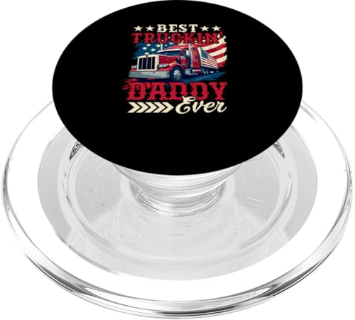Best Truckin' Daddy Ever Father's Day US Flag Trucker Driver PopSockets PopGrip für MagSafe Best Truckin' Daddy Ever Father's Day US Flag Trucker Driver PopSockets PopGrip für MagSafe von Trucker Father's Day Costume