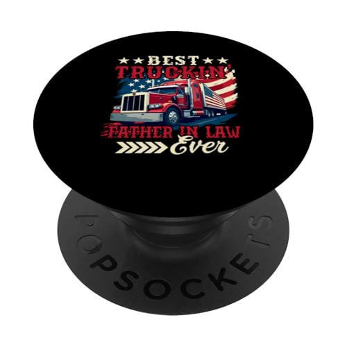 Best Truckin' Father In Law Ever Father's Day US Flag Driver PopSockets Klebender PopGrip Best Truckin' Father In Law Ever Father's Day US Flag Driver PopSockets Klebender PopGrip von Trucker Father's Day Costume