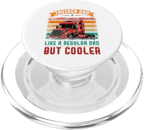 Vintage Trucker Trucker Dad Definition Cooler Father's Day PopSockets PopGrip für MagSafe von Trucker Father's Day Costume