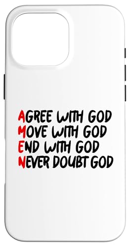 AMEN Hülle für iPhone 16 Pro Max AMEN Hülle für iPhone 16 Pro Max von True Believing Christian Tees