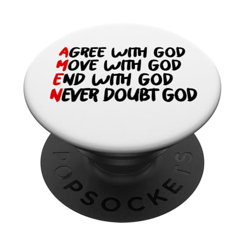 AMEN PopSockets Klebender PopGrip AMEN PopSockets Klebender PopGrip von True Believing Christian Tees