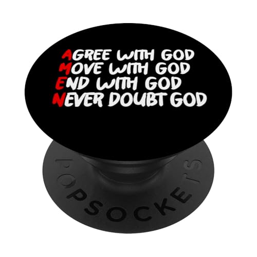 AMEN PopSockets Klebender PopGrip AMEN PopSockets Klebender PopGrip von True Believing Christian Tees