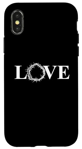 Dornenkrone Jesus Liebe Hülle für iPhone X/XS Dornenkrone Jesus Liebe Hülle für iPhone X/XS von True Believing Christian Tees
