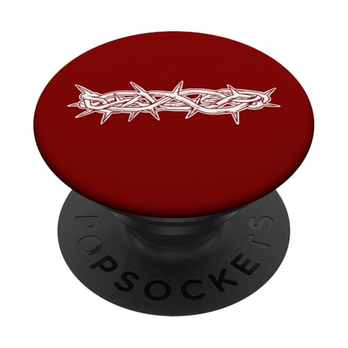 Jesus Dornenkrone PopSockets Klebender PopGrip Jesus Dornenkrone PopSockets Klebender PopGrip von True Believing Christian Tees