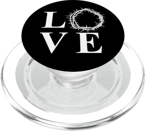 Jesus Liebe Dornenkrone Jesus Liebe PopSockets PopGrip für MagSafe Jesus Liebe Dornenkrone Jesus Liebe PopSockets PopGrip für MagSafe von True Believing Christian Tees