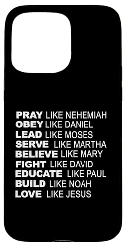 Pray Like Nehemiah Hülle für iPhone 15 Pro Max von True Believing Christian Tees