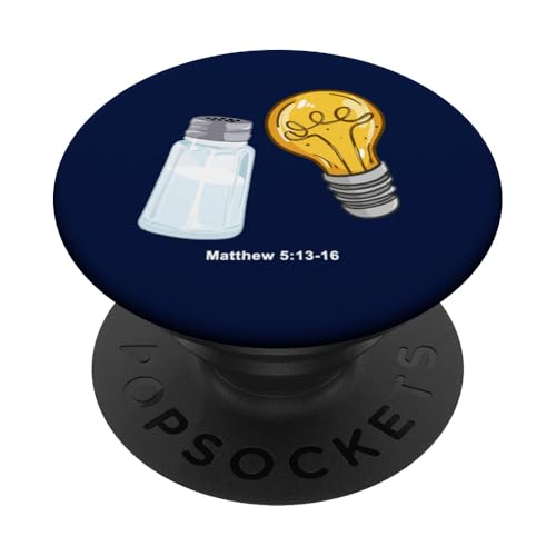 Sei das Salz und das Licht PopSockets Klebender PopGrip Sei das Salz und das Licht PopSockets Klebender PopGrip von True Believing Christian Tees
