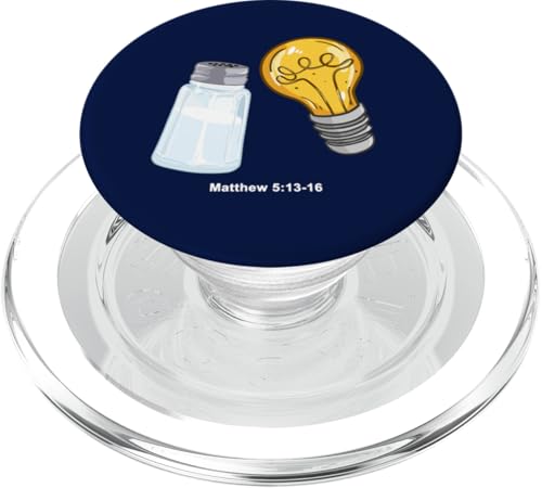 Sei das Salz und das Licht PopSockets PopGrip für MagSafe Sei das Salz und das Licht PopSockets PopGrip für MagSafe von True Believing Christian Tees