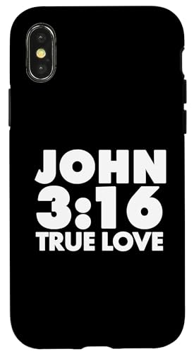 Wahre Liebe John 3:16 Hülle für iPhone X/XS Wahre Liebe John 3:16 Hülle für iPhone X/XS von True Believing Christian Tees