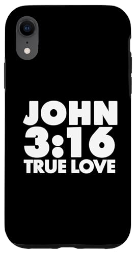 Wahre Liebe John 3:16 Hülle für iPhone XR Wahre Liebe John 3:16 Hülle für iPhone XR von True Believing Christian Tees