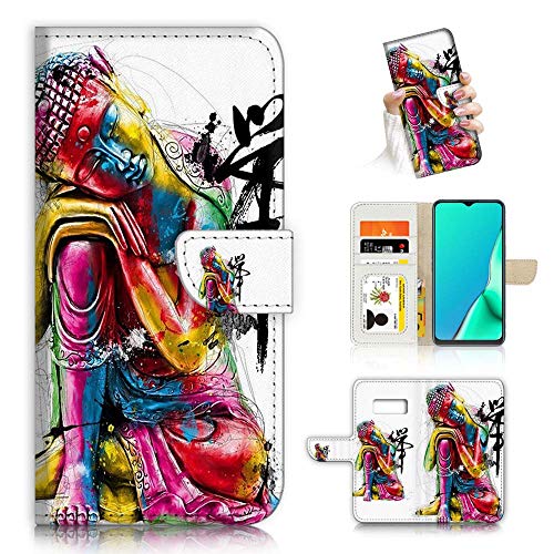 Für Samsung S10+/Galaxy S10 Plus, Fancy Art Wallet Flip Phone Case Cover A23014 Buddha von True Love Jewellery Pty Ltd