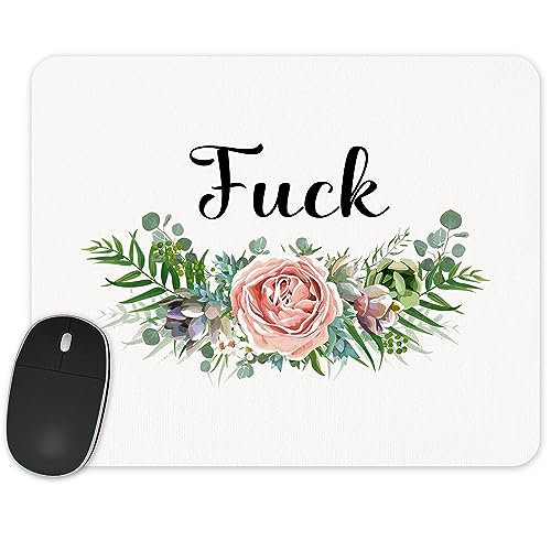 True Statements Mousepad Fuck - lustiges Mauspad mit Spruch 230x190mm weich von True Statements