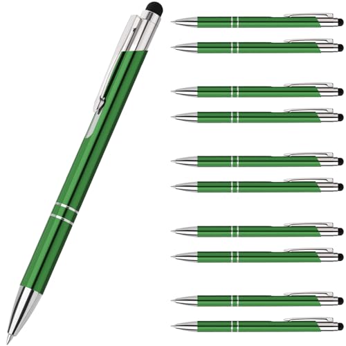 Truevaste 60er Set Druckkugelschreiber, Hochwertige 0.7mm Ergonomisch Kugelschreiber mit Metallgehäuse, Klick-Kugelschreiber, Ball point Pen für Flüssiges Schreiben, Blau Öltinte, Grünes Gehäuse Truevaste 60er Set Druckkugelschreiber, Hochwertige 0.7mm Ergonomisch Kugelschreiber mit Metallgehäuse, Klick-Kugelschreiber, Ball point Pen für Flüssiges Schreiben, Blau Öltinte, Grünes Gehäuse von Truevaste
