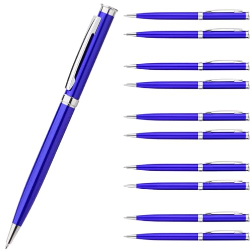 Truevaste 80er Set Kugelschreiber Set, 0.7mm Hochwertige Druckkugelschreiber mit Metallgehäuse & Ergonomischm Drehmechanismus, Ball point Pen für Perfektes Schreiben, Blau Öltinte, Blaus Gehäuse Truevaste 80er Set Kugelschreiber Set, 0.7mm Hochwertige Druckkugelschreiber mit Metallgehäuse & Ergonomischm Drehmechanismus, Ball point Pen für Perfektes Schreiben, Blau Öltinte, Blaus Gehäuse von Truevaste
