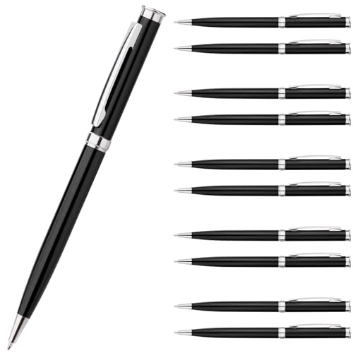 Truevaste 80er Set Kugelschreiber Set, 0.7mm Hochwertige Druckkugelschreiber mit Metallgehäuse & Ergonomischm Drehmechanismus, Ball point Pen für Perfektes Schreiben, Schwarz Tinte, Schwarz Gehäuse Truevaste 80er Set Kugelschreiber Set, 0.7mm Hochwertige Druckkugelschreiber mit Metallgehäuse & Ergonomischm Drehmechanismus, Ball point Pen für Perfektes Schreiben, Schwarz Tinte, Schwarz Gehäuse von Truevaste