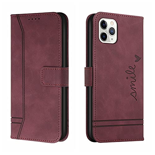 Trugox Handyhülle für Apple iPhone 11 Pro Max Hülle Klappbar Klapphülle mit Kartenfach Handytasche Handy Schutzhülle Tasche Leder Wallet Flip Case Slim Book Cover - Bordeauxrot Trugox Handyhülle für Apple iPhone 11 Pro Max Hülle Klappbar Klapphülle mit Kartenfach Handytasche Handy Schutzhülle Tasche Leder Wallet Flip Case Slim Book Cover - Bordeauxrot von Trugox