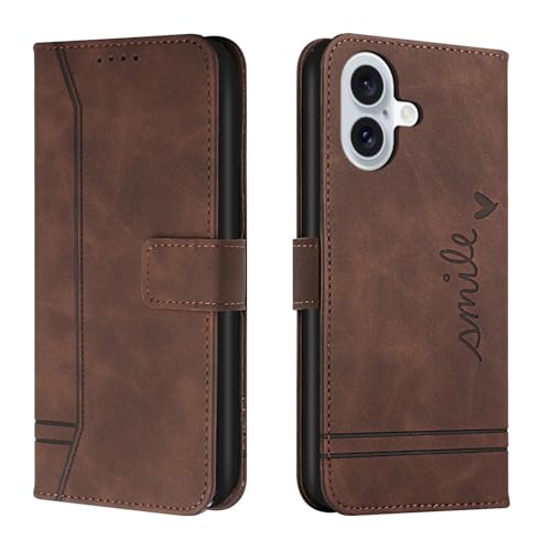 Trugox Handyhülle für Apple iPhone 16 Plus Hülle Klappbar Klapphülle mit Kartenfach Handytasche Handy Schutzhülle Tasche Leder Wallet Flip Case Slim Book Cover - Braun Trugox Handyhülle für Apple iPhone 16 Plus Hülle Klappbar Klapphülle mit Kartenfach Handytasche Handy Schutzhülle Tasche Leder Wallet Flip Case Slim Book Cover - Braun von Trugox