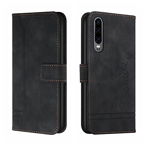 Trugox Handyhülle für Huawei P30 Hülle Klappbar Klapphülle mit Kartenfach Handytasche Handy Schutzhülle Tasche Leder Wallet Flip Case Slim Book Cover - Schwarz Trugox Handyhülle für Huawei P30 Hülle Klappbar Klapphülle mit Kartenfach Handytasche Handy Schutzhülle Tasche Leder Wallet Flip Case Slim Book Cover - Schwarz von Trugox