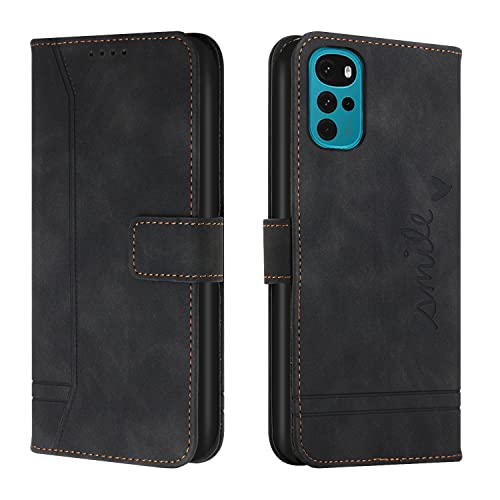 Trugox Handyhülle für Motorola Moto G22 Hülle Klappbar Klapphülle mit Kartenfach Handytasche Handy Schutzhülle Tasche Leder Wallet Flip Case Slim Book Cover - Schwarz Trugox Handyhülle für Motorola Moto G22 Hülle Klappbar Klapphülle mit Kartenfach Handytasche Handy Schutzhülle Tasche Leder Wallet Flip Case Slim Book Cover - Schwarz von Trugox