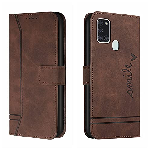 Trugox Handyhülle für Samsung Galaxy A21S Hülle Klappbar Klapphülle Totemblume mit Kartenfach Handytasche Handy Schutzhülle Tasche Leder Wallet Flip Case Book Cover - Braun Trugox Handyhülle für Samsung Galaxy A21S Hülle Klappbar Klapphülle Totemblume mit Kartenfach Handytasche Handy Schutzhülle Tasche Leder Wallet Flip Case Book Cover - Braun von Trugox