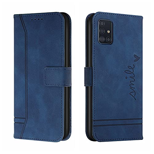 Trugox Handyhülle für Samsung Galaxy A51 / A515 Hülle Klappbar Klapphülle mit Kartenfach Handytasche Handy Schutzhülle Tasche Leder Wallet Flip Case Slim Book Cover - Blue Trugox Handyhülle für Samsung Galaxy A51 / A515 Hülle Klappbar Klapphülle mit Kartenfach Handytasche Handy Schutzhülle Tasche Leder Wallet Flip Case Slim Book Cover - Blue von Trugox