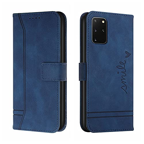 Trugox Handyhülle für Samsung Galaxy S20 Plus (S20+) Hülle Klappbar Klapphülle mit Kartenfach Handytasche Handy Schutzhülle Tasche Leder Wallet Flip Case Slim Book Cover - Blau von Trugox