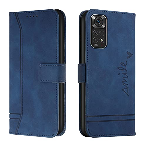 Trugox Handyhülle für Xiaomi Redmi Note 11 / Redmi Note 11S Hülle Klappbar Klapphülle mit Kartenfach Handytasche Handy Schutzhülle Tasche Leder Wallet Flip Case Slim Book Cover - Blau Trugox Handyhülle für Xiaomi Redmi Note 11 / Redmi Note 11S Hülle Klappbar Klapphülle mit Kartenfach Handytasche Handy Schutzhülle Tasche Leder Wallet Flip Case Slim Book Cover - Blau von Trugox