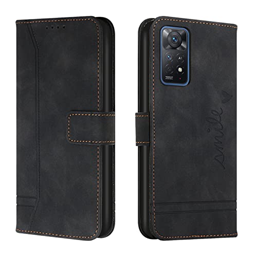 Trugox Handyhülle für Xiaomi Redmi Note 11 Pro/Note 11 Pro 5G Hülle Klappbar Klapphülle mit Kartenfach Handytasche Handy Schutzhülle Tasche Leder Wallet Flip Case Book Cover - Schwarz Trugox Handyhülle für Xiaomi Redmi Note 11 Pro/Note 11 Pro 5G Hülle Klappbar Klapphülle mit Kartenfach Handytasche Handy Schutzhülle Tasche Leder Wallet Flip Case Book Cover - Schwarz von Trugox