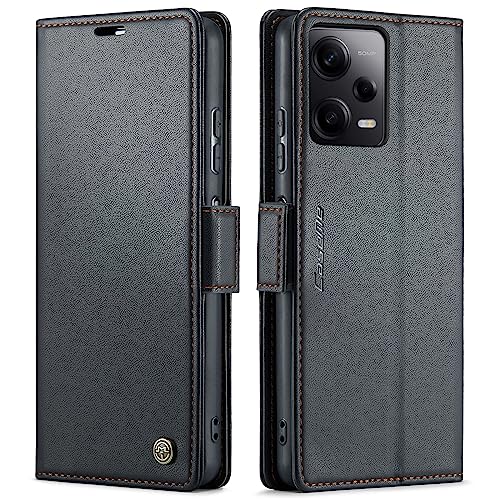 Trugox Handyhülle für Xiaomi Redmi Note 12 Pro 5G Hülle Klappbar Klapphülle mit Kartenfach RFID Schutz Handytasche Schutzhülle Handy Tasche Leder Wallet Flip Case Cover - Schwarz Trugox Handyhülle für Xiaomi Redmi Note 12 Pro 5G Hülle Klappbar Klapphülle mit Kartenfach RFID Schutz Handytasche Schutzhülle Handy Tasche Leder Wallet Flip Case Cover - Schwarz von Trugox