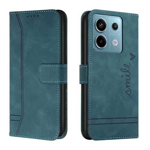 Trugox Handyhülle für Xiaomi Redmi Note 13 Pro 5G Hülle Klappbar Klapphülle mit Kartenfach Handytasche Handy Schutzhülle Tasche Leder Wallet Flip Case Slim Book Cover - Blaugrün Trugox Handyhülle für Xiaomi Redmi Note 13 Pro 5G Hülle Klappbar Klapphülle mit Kartenfach Handytasche Handy Schutzhülle Tasche Leder Wallet Flip Case Slim Book Cover - Blaugrün von Trugox