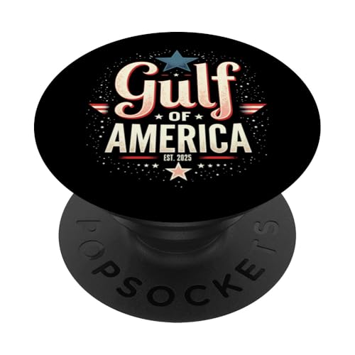 Golf von USA Amerika Est 2025 Golf von US Amerika PopSockets Klebender PopGrip Golf von USA Amerika Est 2025 Golf von US Amerika PopSockets Klebender PopGrip von Trump Gulf Of USA Merch