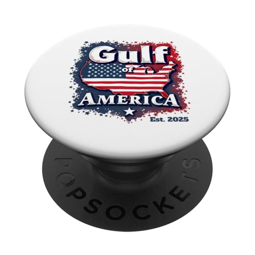 Golf von USA Amerika Est 2025 Golf von US Amerika PopSockets Klebender PopGrip Golf von USA Amerika Est 2025 Golf von US Amerika PopSockets Klebender PopGrip von Trump Gulf Of USA Merch