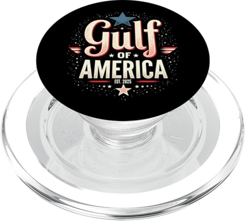 Golf von USA Amerika Est 2025 Golf von US Amerika PopSockets PopGrip für MagSafe Golf von USA Amerika Est 2025 Golf von US Amerika PopSockets PopGrip für MagSafe von Trump Gulf Of USA Merch