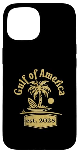 Golf von USA Amerika Ost 2025 Retro Golf von USA Hülle für iPhone 15 von Trump Gulf Of USA Merch