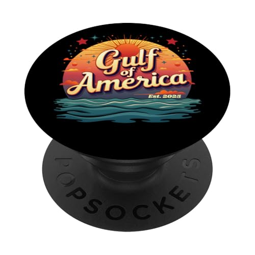Golf von USA Amerika Ost 2025 Retro Golf von USA PopSockets Klebender PopGrip Golf von USA Amerika Ost 2025 Retro Golf von USA PopSockets Klebender PopGrip von Trump Gulf Of USA Merch