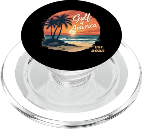 Golf von USA Amerika Ost 2025 Retro Golf von USA PopSockets PopGrip für MagSafe Golf von USA Amerika Ost 2025 Retro Golf von USA PopSockets PopGrip für MagSafe von Trump Gulf Of USA Merch