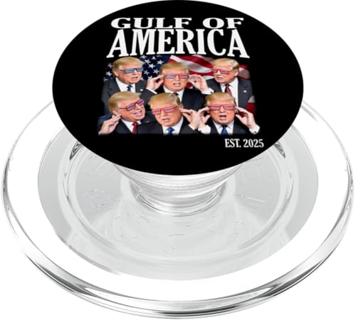 Golf von USA Ost-Amerika 2025 Trump Golf von USA PopSockets PopGrip für MagSafe Golf von USA Ost-Amerika 2025 Trump Golf von USA PopSockets PopGrip für MagSafe von Trump Gulf Of USA Merch