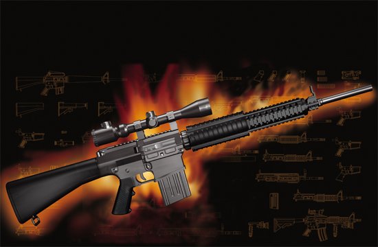 AR15/M16/M4 FAMILY-SR25 von Trumpeter