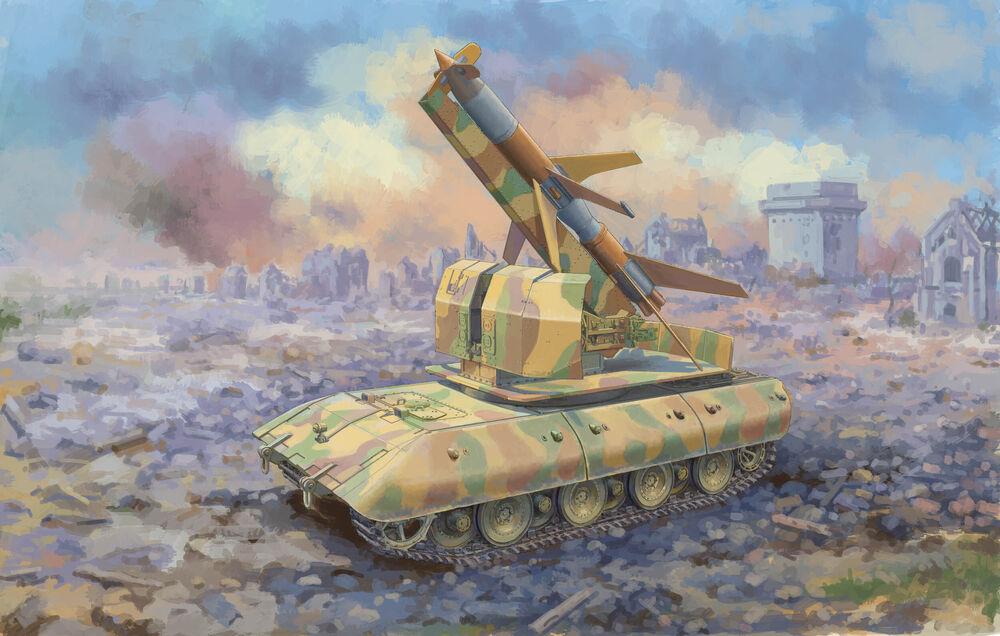 E-100 Flakpanzer w/Flakrakete Rheintocher I von Trumpeter