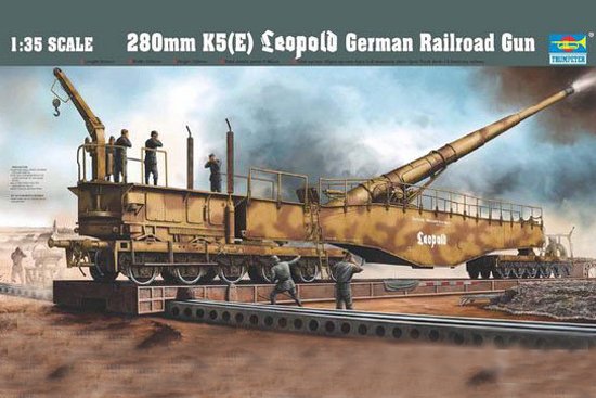 Eisenbahngeschütz Leopold 280mm K5 (E) von Trumpeter