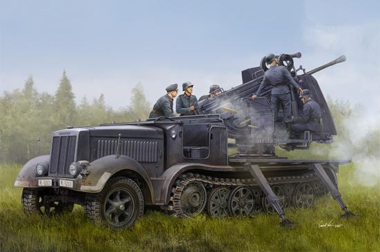 German 5cm FLAK 41auf Selbstfahrlafette (Sd.Kfz.7/2) von Trumpeter